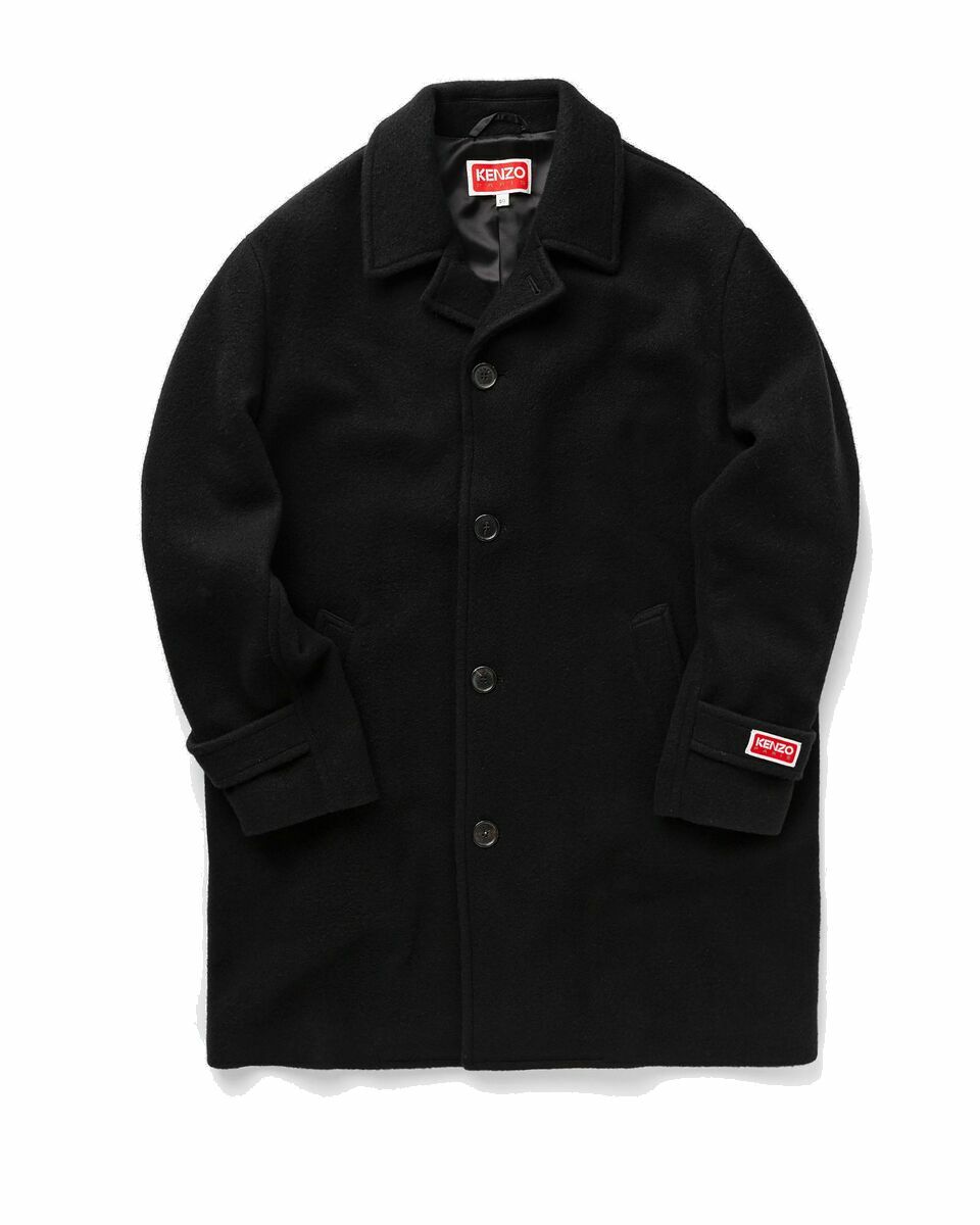 Kenzo Classic Mid Coat Black - Mens - Coats Kenzo