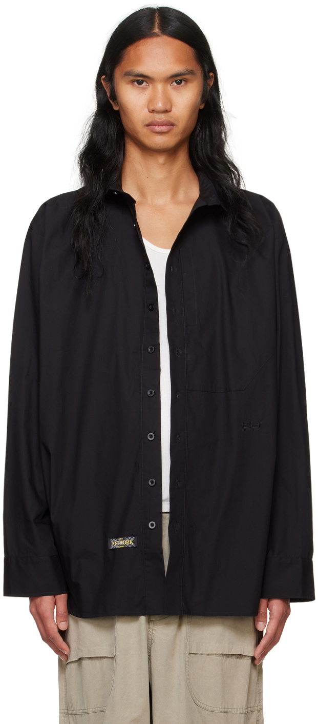 SPENCER BADU Black Layered Shirt