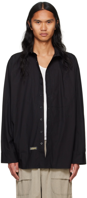 Photo: SPENCER BADU Black Layered Shirt