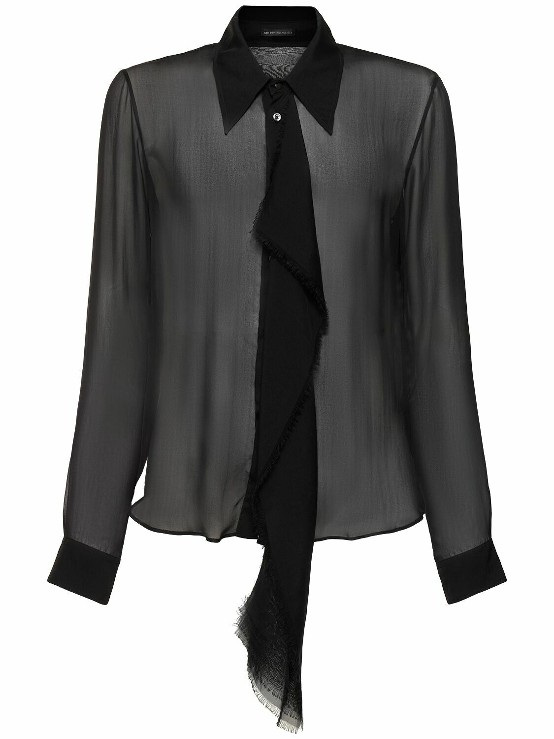 ANN DEMEULEMEESTER Bjarn Silk Sheer Shirt Ann Demeulemeester