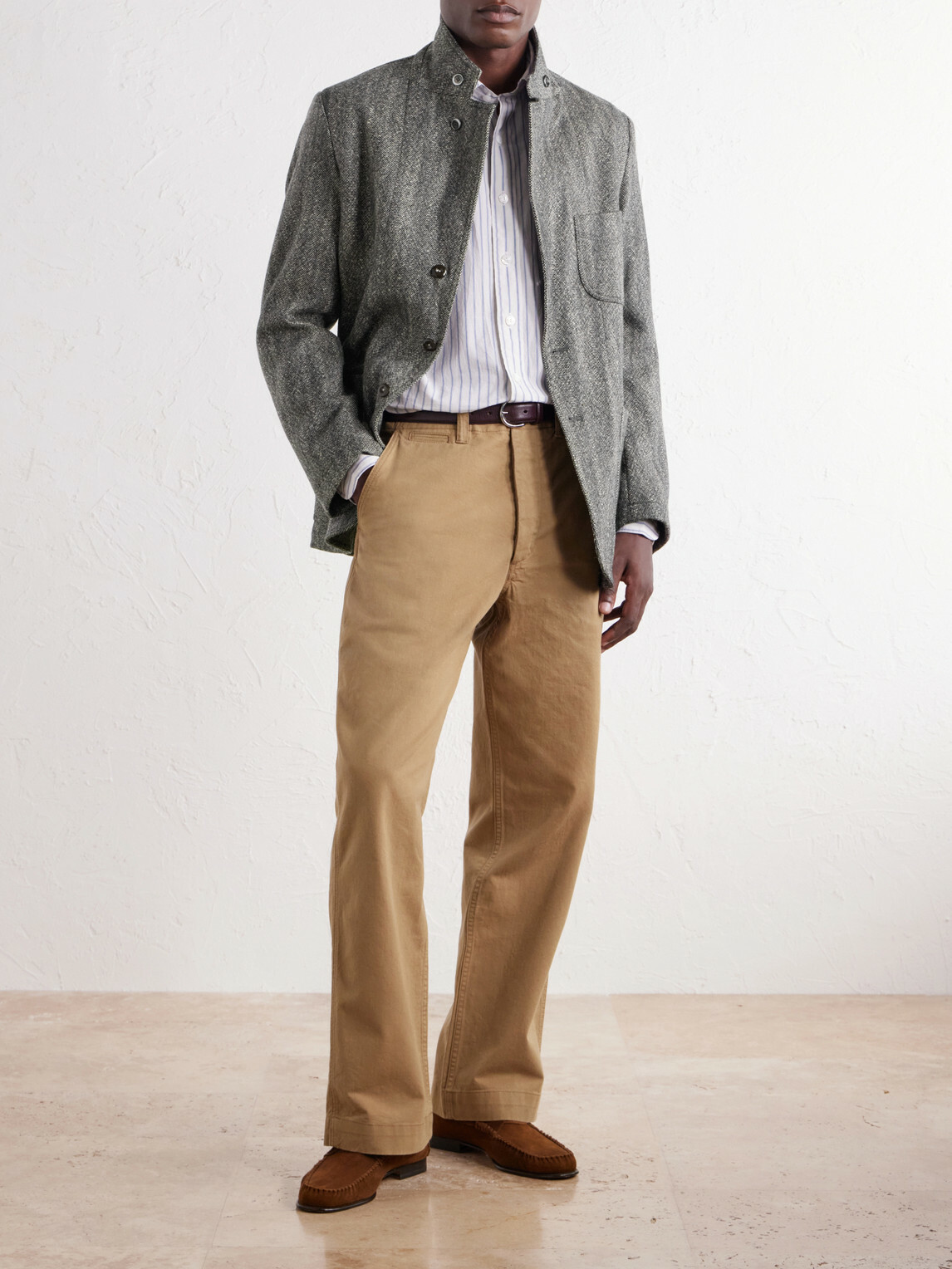 Drake's - Western Games Mélange Virgin Wool-Tweed Blazer - Gray