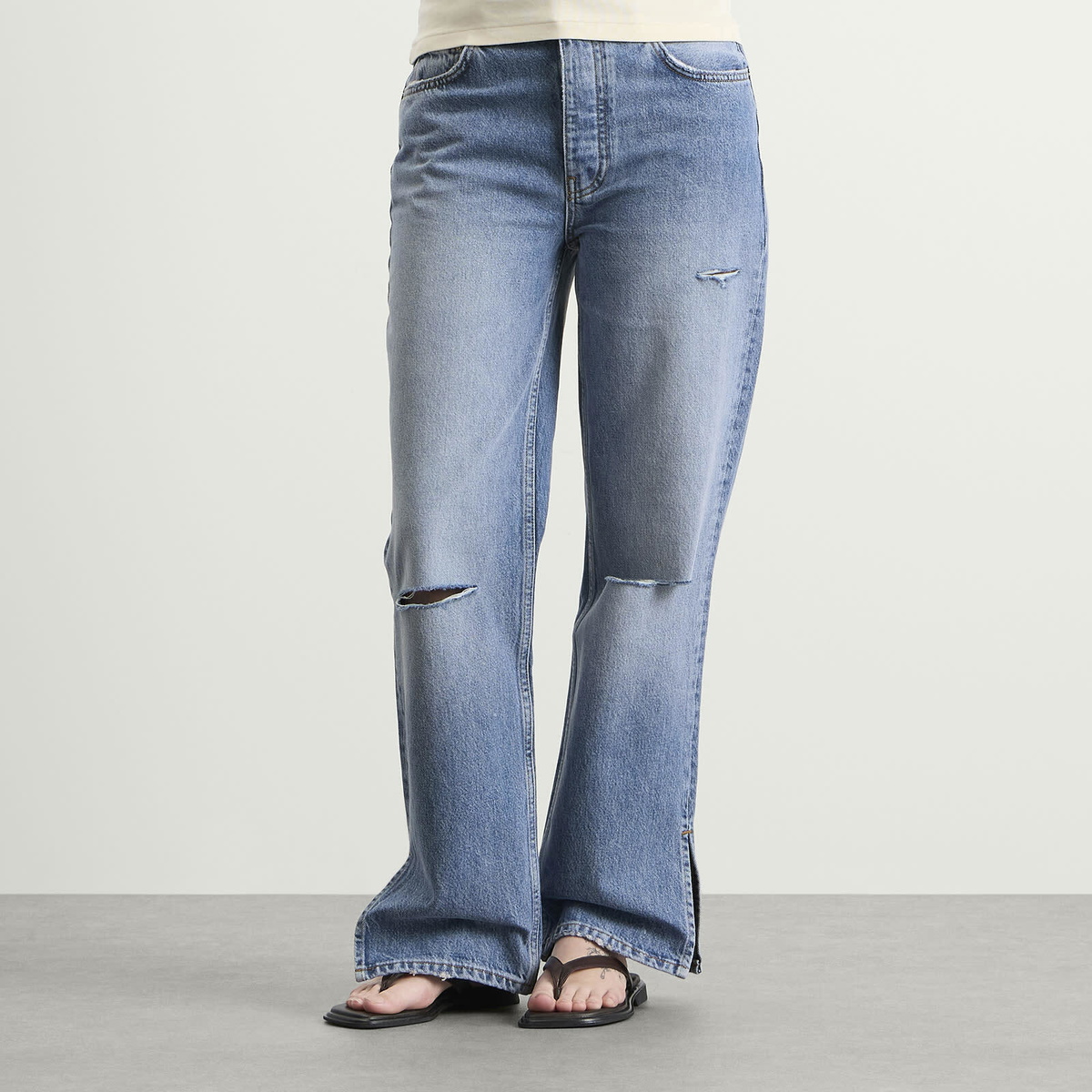 Anine Bing Women's Roy Jeans in Pacific Blue