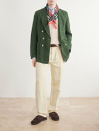 Drake's - Games Linen Straight-Leg Trousers - Neutrals
