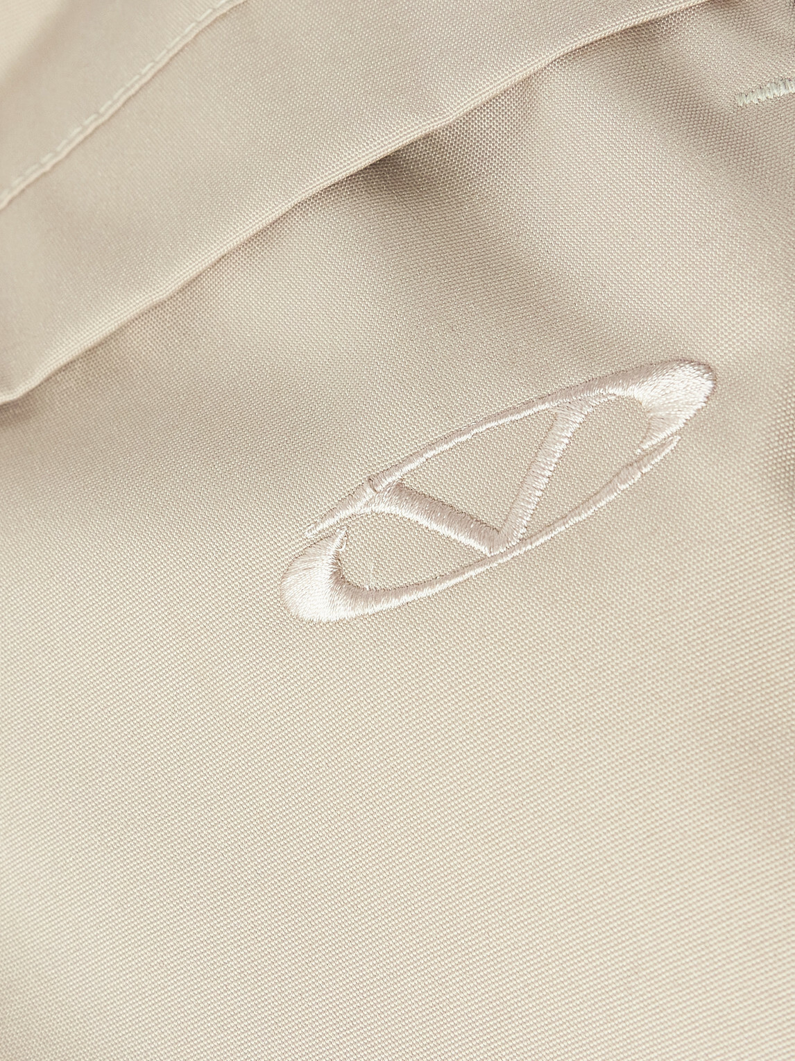 VETEMENTS - Oversized Logo-Embroidered Padded Two-Tone Canvas Jacket - Neutrals