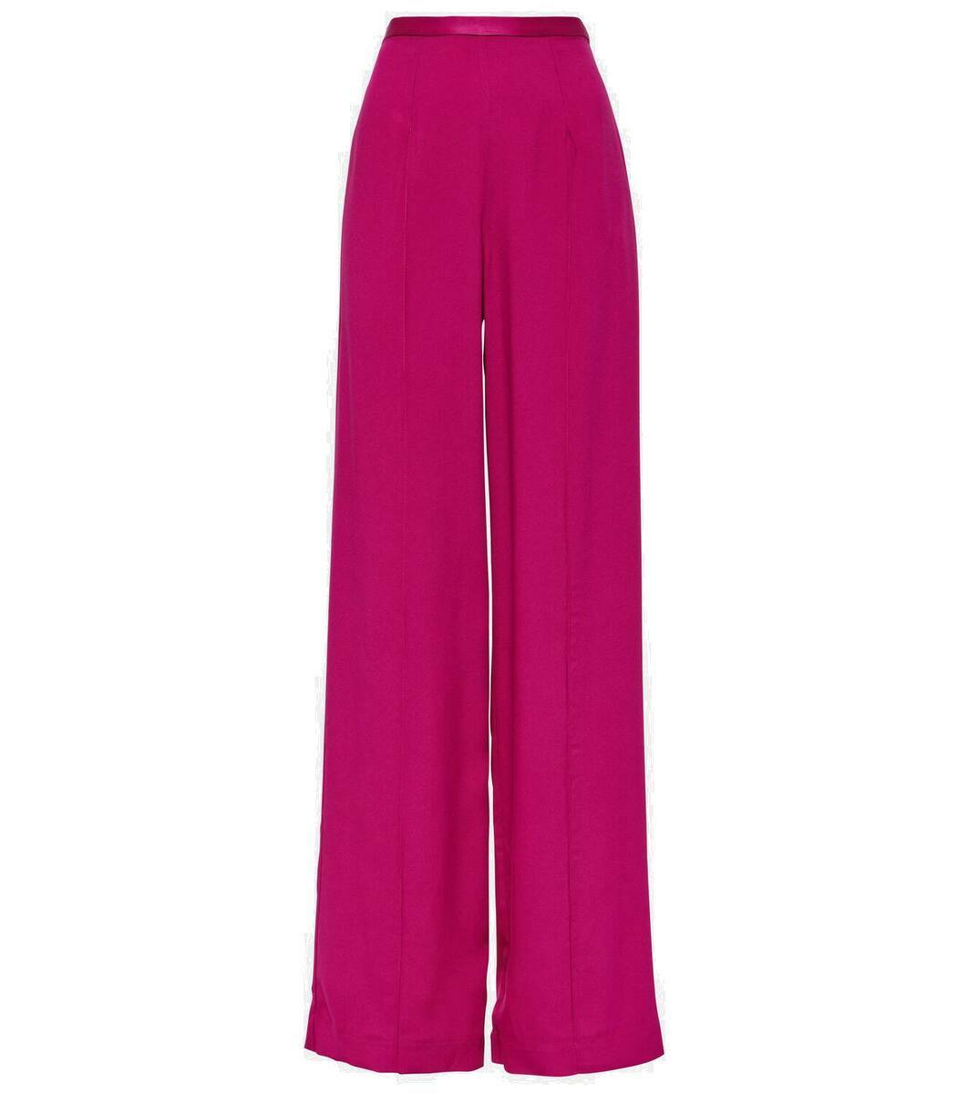 Taller Marmo Marlene high-rise crêpe cady palazzo pants Taller Marmo