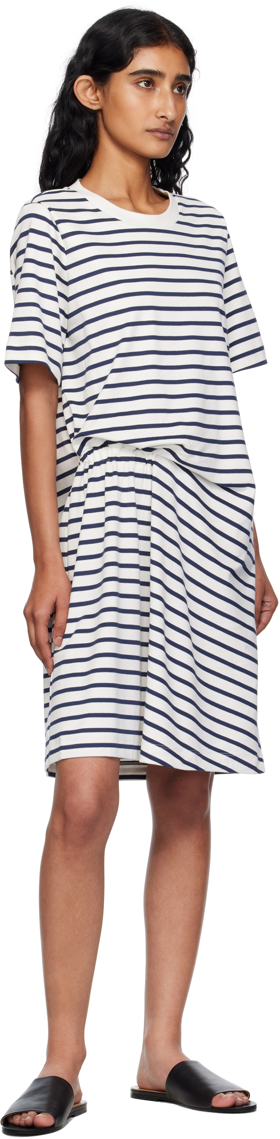 Weekend Max Mara Navy & White Pireo Minidress
