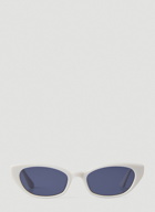 Pesh Cat Eye Sunglasses in White