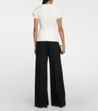 Safiyaa Peplum crêpe top