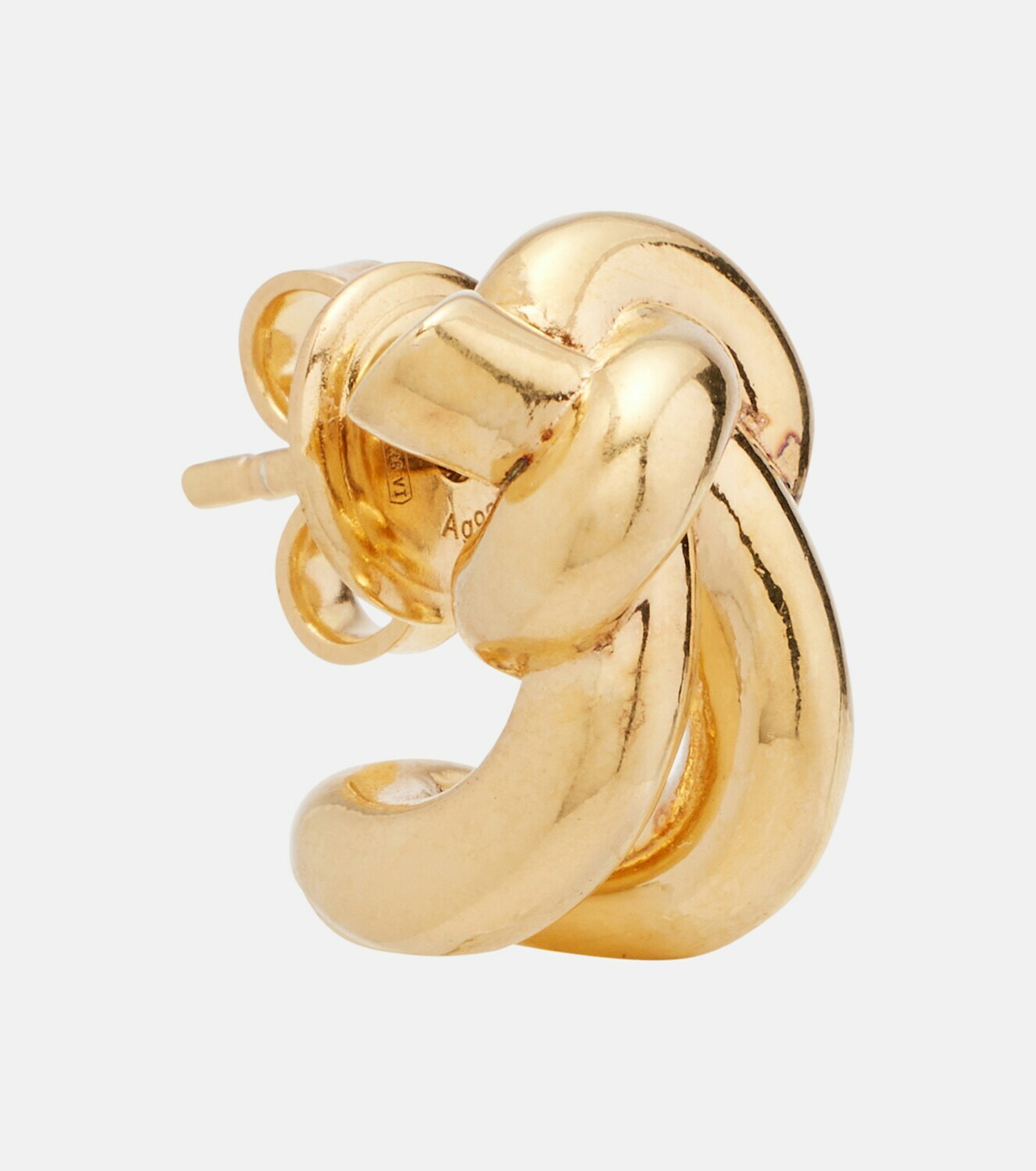 Bottega Veneta Knot gold-plated sterling silver earrings