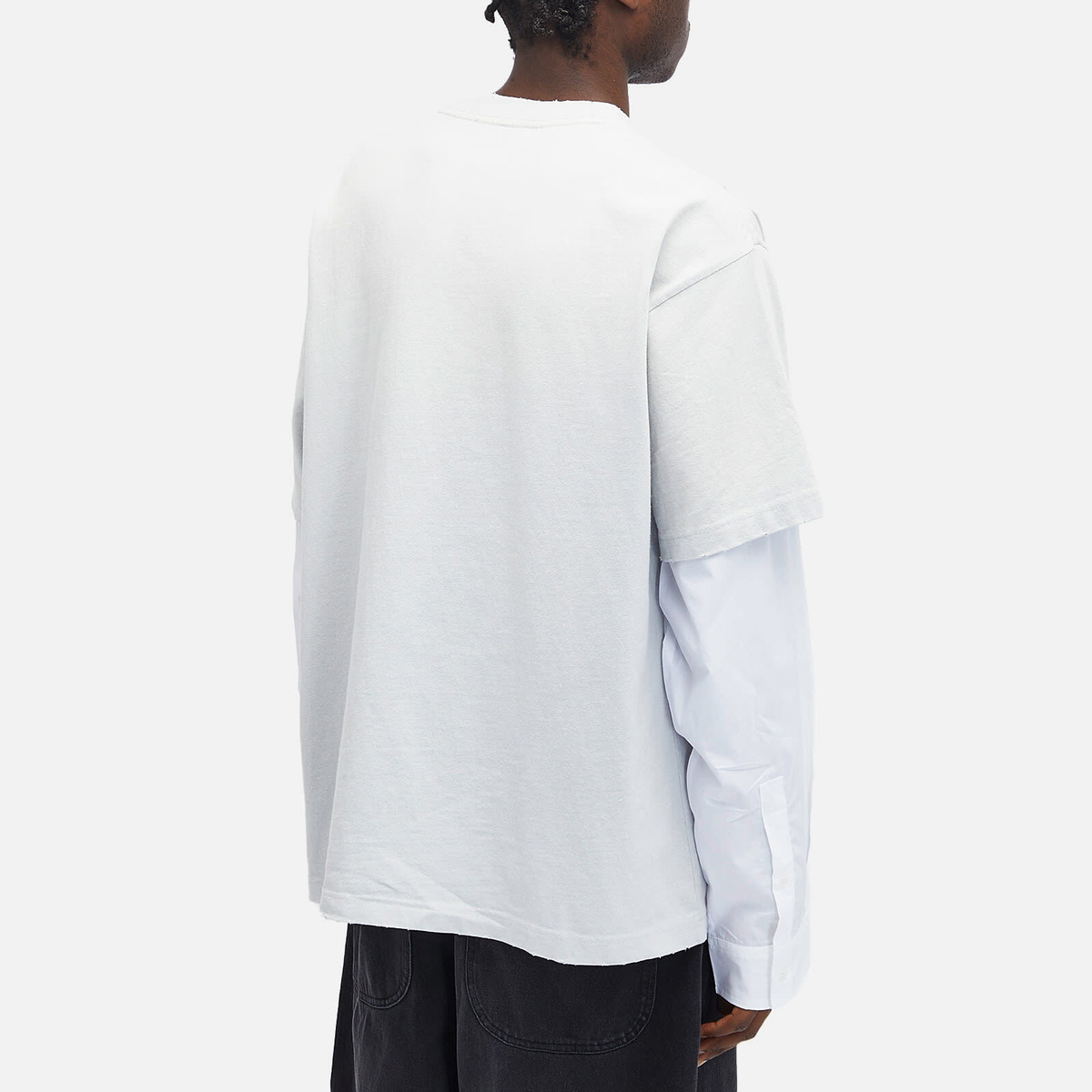Acne Studios Men's Edra Double U Champagne T-Shirt in Light