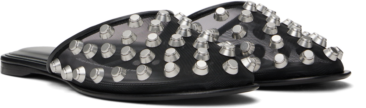 Alexander Wang Black Rhodes Flat Slippers