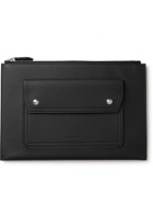 BURBERRY - Full-Grain Leather Pouch