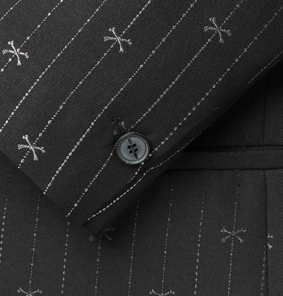 1017 ALYX 9SM - Black Slim-Fit Silk and Wool-Blend Jacquard Suit