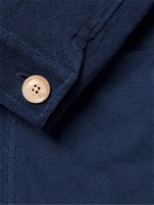 Oliver Spencer Loungewear - Unstructured Cotton-Blend Terry Blazer - Blue