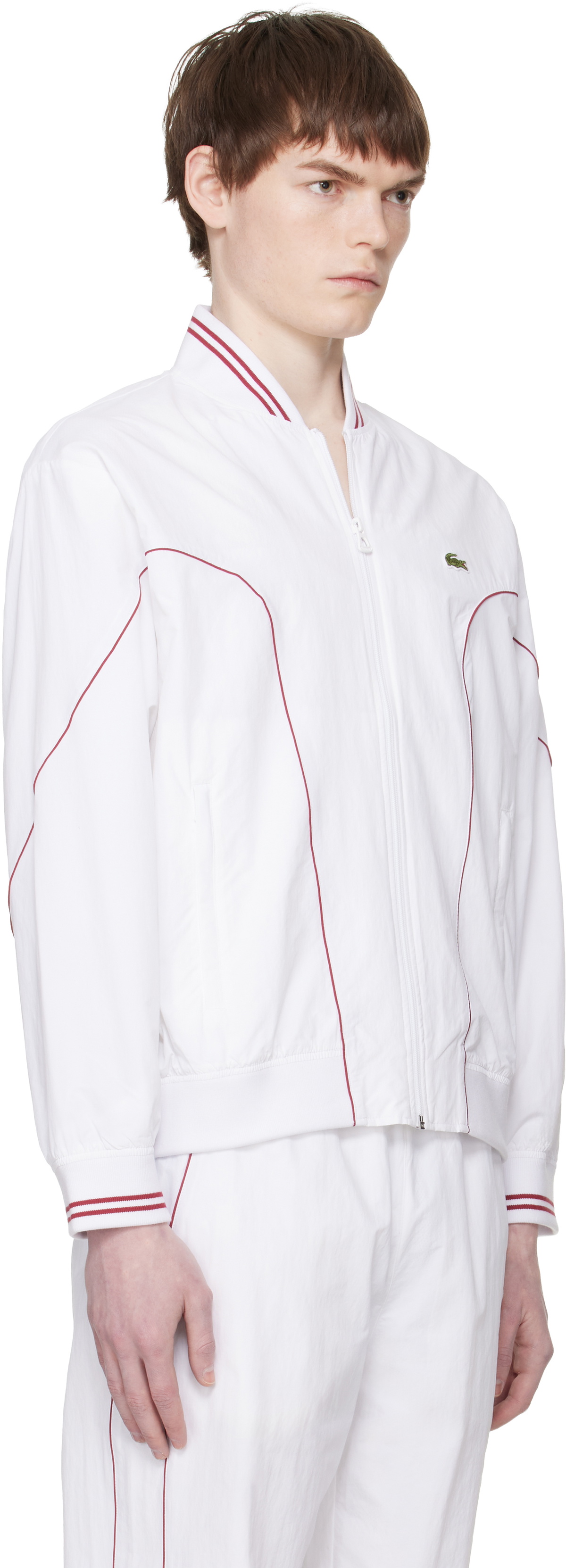 Lacoste White Top Tier Track Jacket