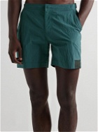 HAYDENSHAPES - Cruiser Straight-Leg Mid-Length Logo-Appliquéd Swim Shorts - Blue