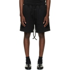 Fear of God Black Vacation Sweat Shorts