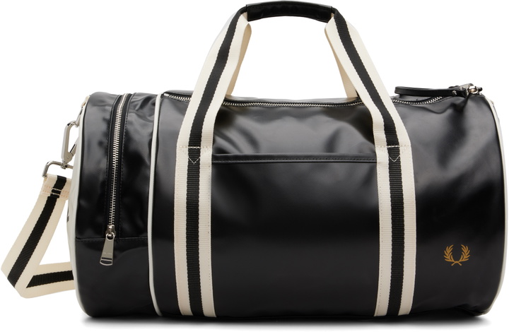 Photo: Fred Perry Black Classic Barrel Bag