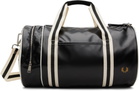 Fred Perry Black Classic Barrel Bag