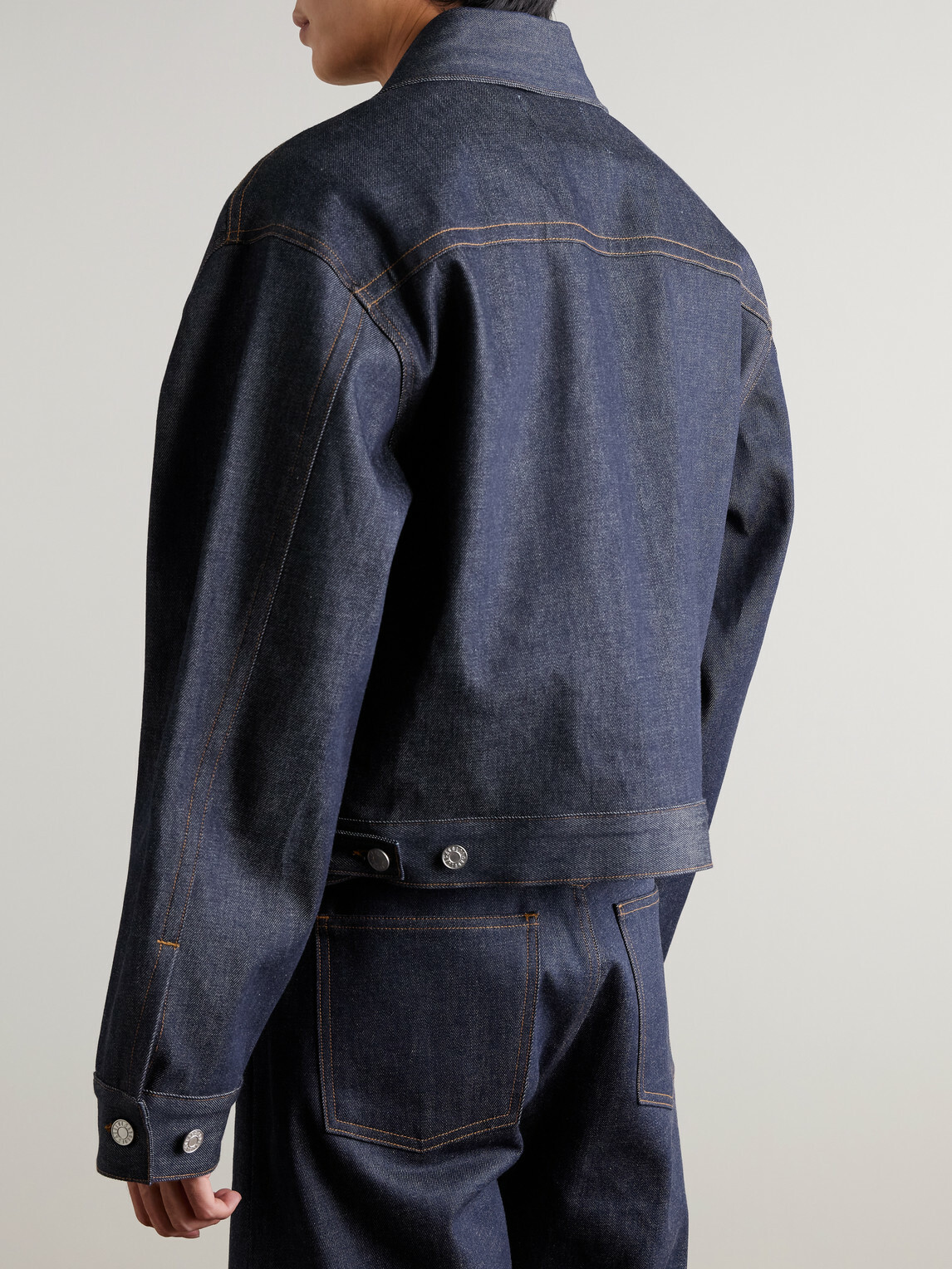 AGOLDE - Blaze Oversized Cropped Denim Jacket - Blue