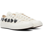 COMME des GARÇONS PLAY Off-White Converse Edition Chuck 70 Multi Heart Sneakers