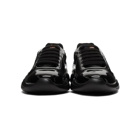 Prada Black Patent Leather and Mesh Sneakers