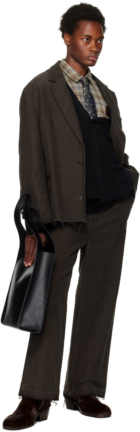 Doublet Brown Damaged Blazer