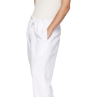 Comme des Garcons Homme Plus White Smooth Lounge Pants