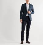 Canali - Kei Slim-Fit Unstructured Herringbone Wool Blazer - Blue