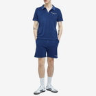 Sporty & Rich Hotel du Cap Cursive Terry Polo in Indigo White