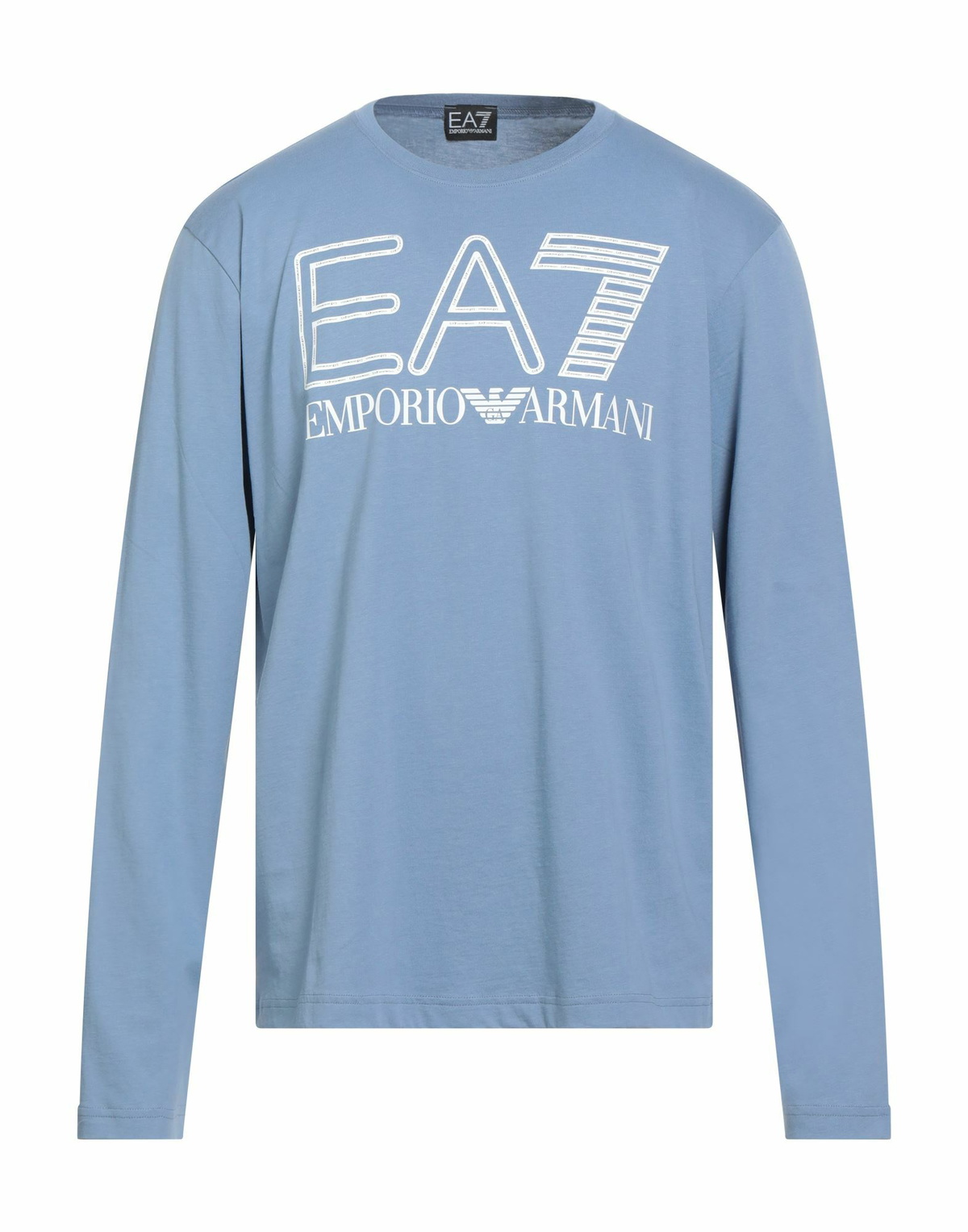 Ea7 Mens T-shirt Light in Blue