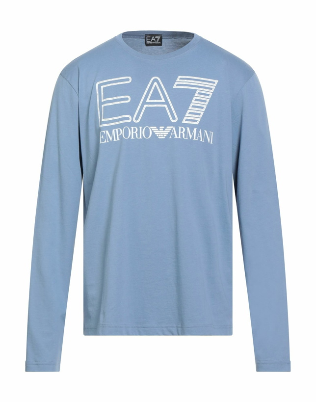 Photo: Ea7 Mens T-shirt Light in Blue