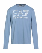 Ea7 Mens T-shirt Light in Blue