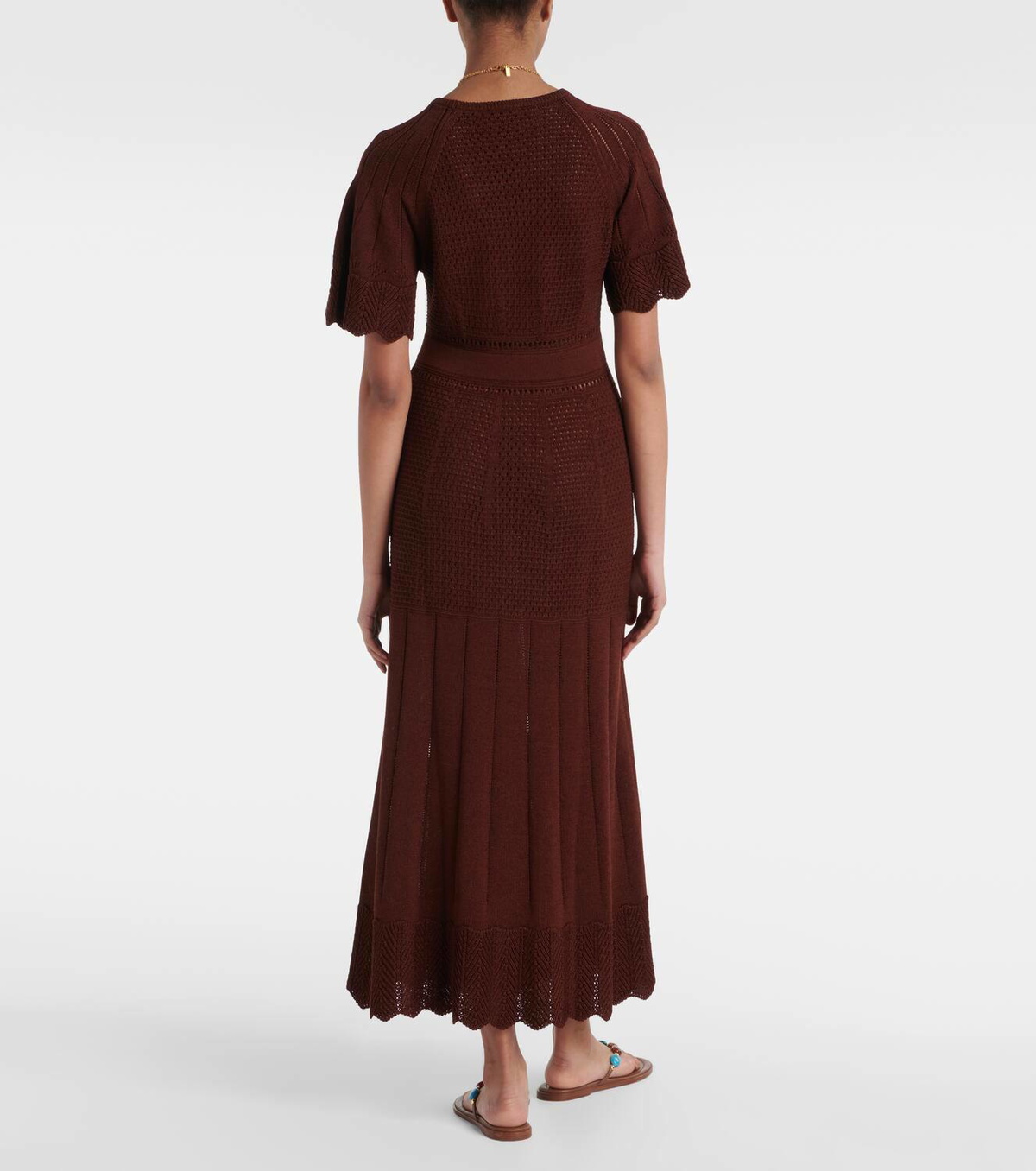 Eres Imaginaire cotton-blend maxi dress