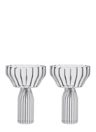 Set of Two Margot Champagne Coupes in Transparent