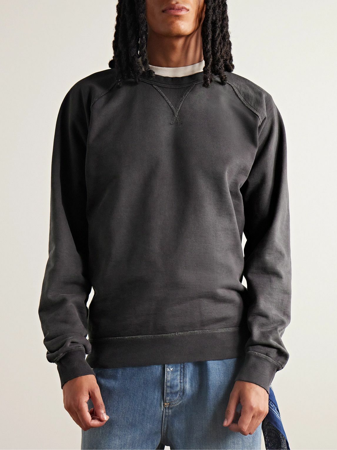RRL - Cotton-Jersey Sweatshirt - Black RRL