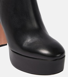 Aquazzura Groove leather platform ankle boots