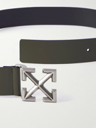Off-White - Arrow 3cm Reversible Leather Belt - Brown