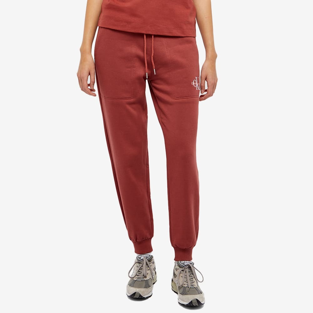 Calvin Klein Women's Monogram Sweat Pant in Terracotta Tile Calvin Klein