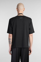 Marine Serre T-shirt In Black Cotton