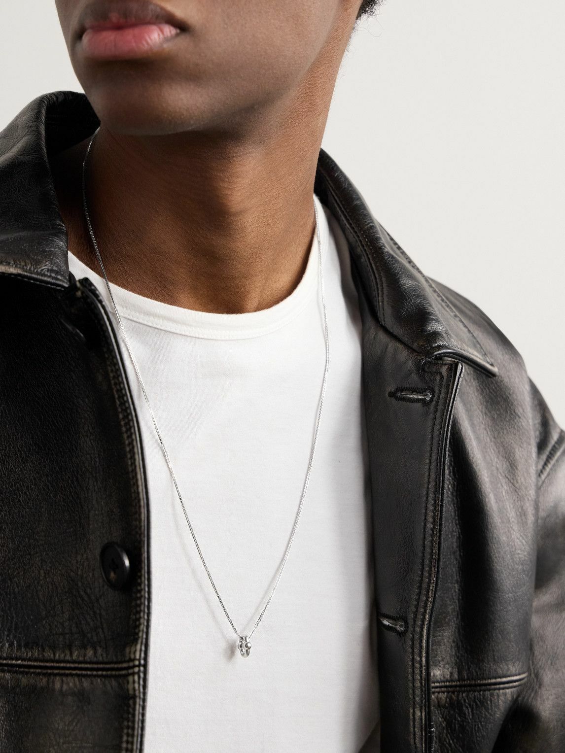 Greg Yuna - Umlaut Mini 18-Karat White Gold Pendant