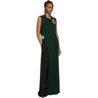 JW Anderson Green Drape Jersey Dress