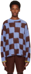 ZANKOV Blue & Brown Rudy Sweater