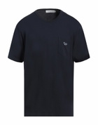 Maison Kitsuné Mens T-shirt Midnight in Blue