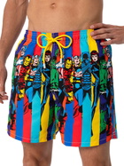 MC2 Saint Barth Man Mid-length Gustavia Swim-shorts With Marvel Characters Placed Print| Marvel Special Edition