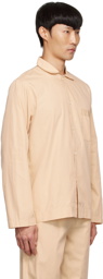 Tekla Beige Organic Cotton Pyjama Shirt