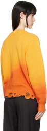 Dime Yellow & Orange Cat Knit Sweater