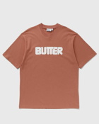 Butter Goods Rounded Logo Tee Brown - Mens - Shortsleeves