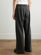 RRR123 - Principal Straight-Leg Logo-Print Cotton-Jersey Sweatpants - Gray