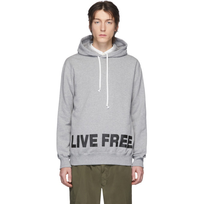 Photo: Comme des Garcons Homme Deux Grey Live Free Hoodie